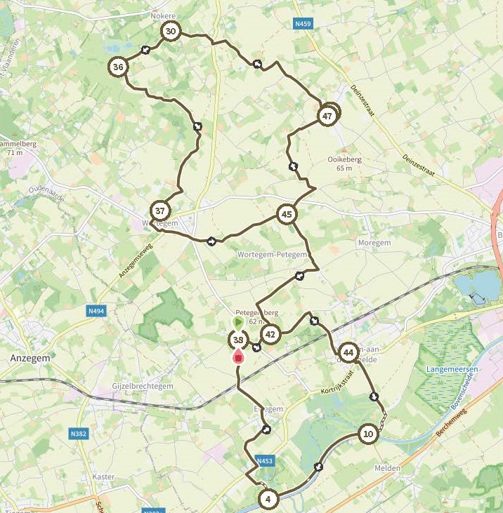 Meirhaeghe fietsroute